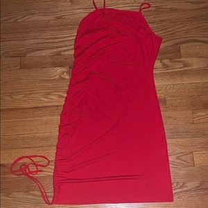 Red bodycon dress